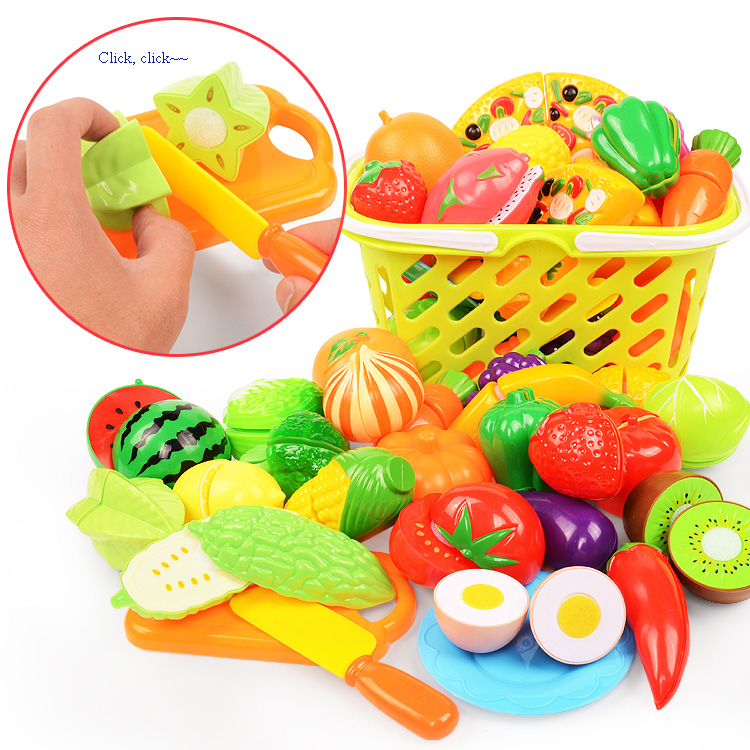 Kitchen Appliances Kids - Cutting Play Food Set For Kids