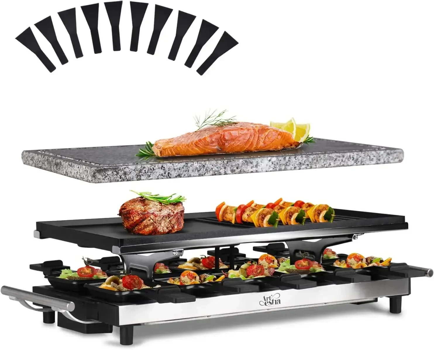 Artestia Raclette Table Grill, - Raclette Grill Table ulasan dan harga