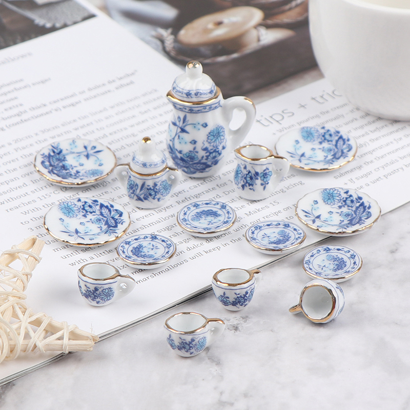 15Pcs 1:12 Miniature Porcelain - Kitchen Appliances Kids ulasan dan harga