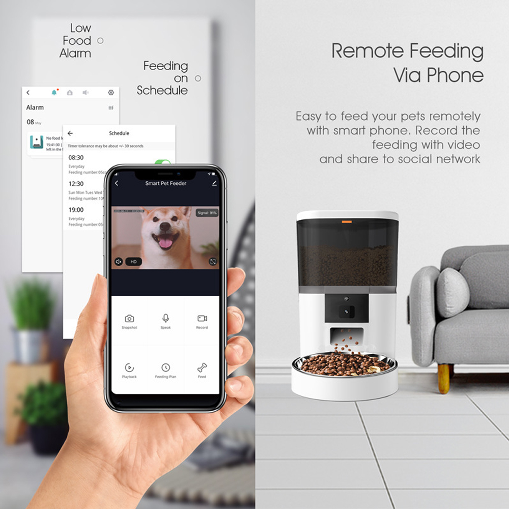 4L Smart Automatic Cat Feeder  - Kitchen Appliances Video ulasan dan harga