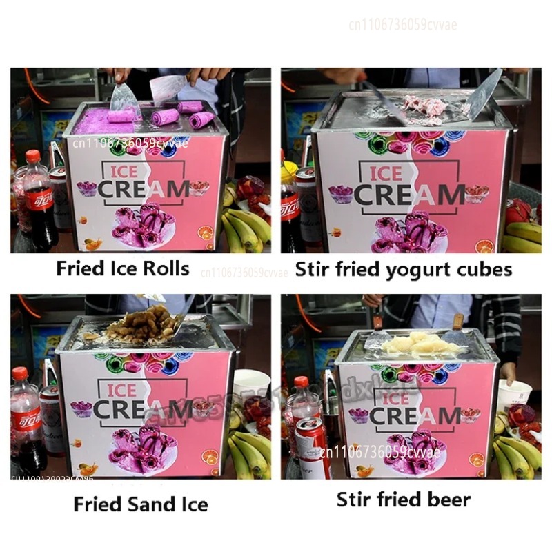 Yogurt Fried Ice Machine Elect - Ice Cream Maker Electric ulasan dan harga