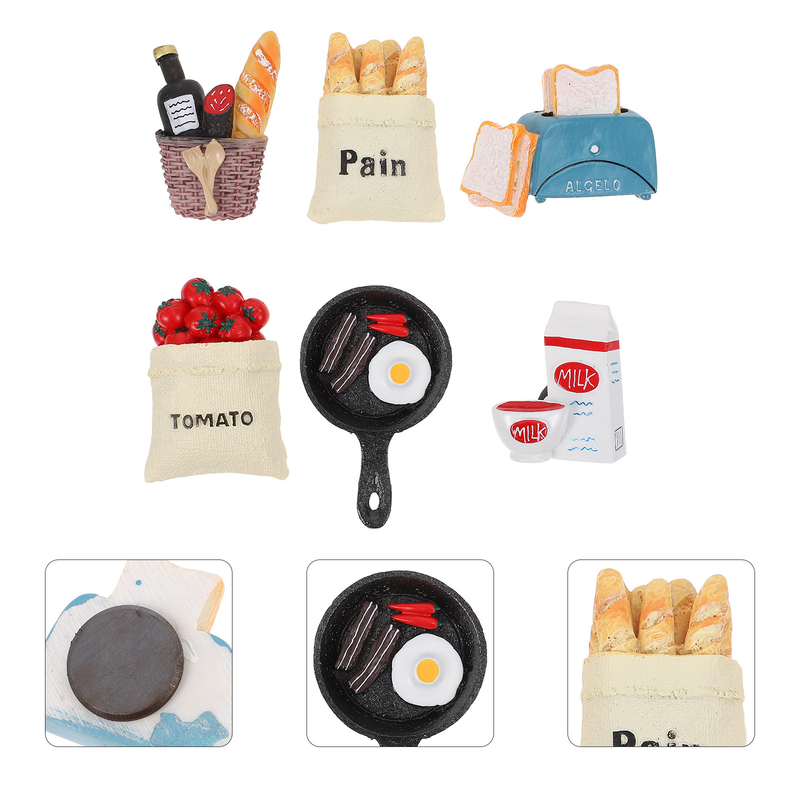 6Pcs Creative Breakfast Theme  - Kitchen Appliances Stores ulasan dan harga