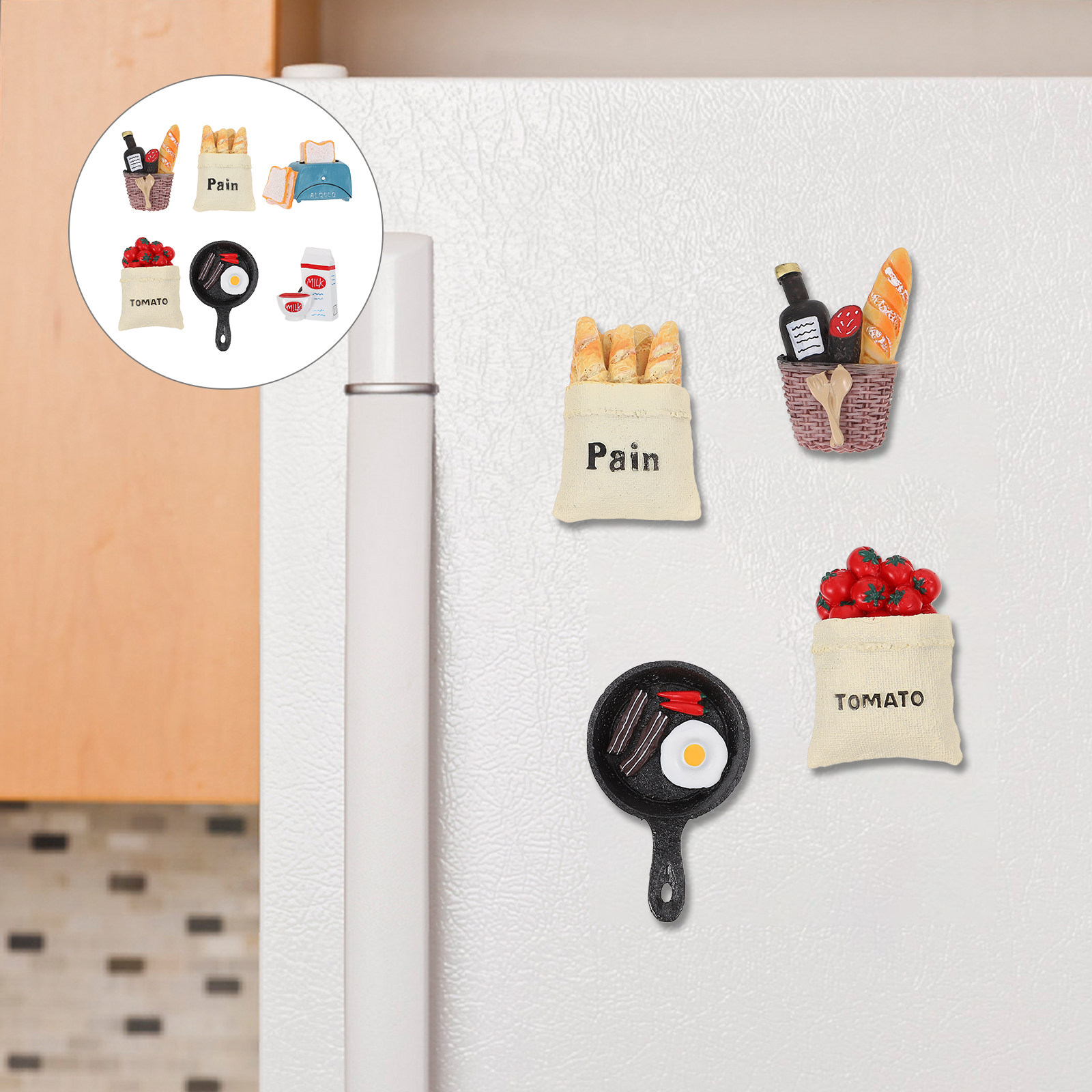 6Pcs Creative Breakfast Theme  - Kitchen Appliances Stores ulasan dan harga