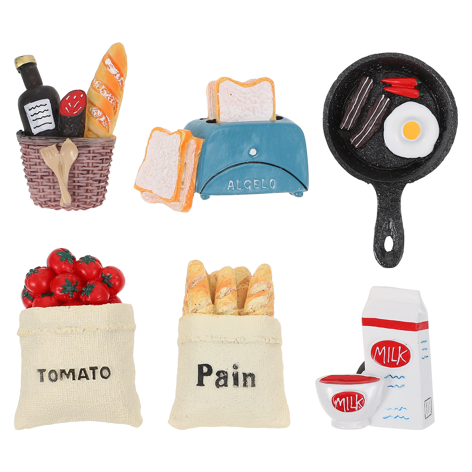 6Pcs Creative Breakfast Theme  - Kitchen Appliances Stores ulasan dan harga