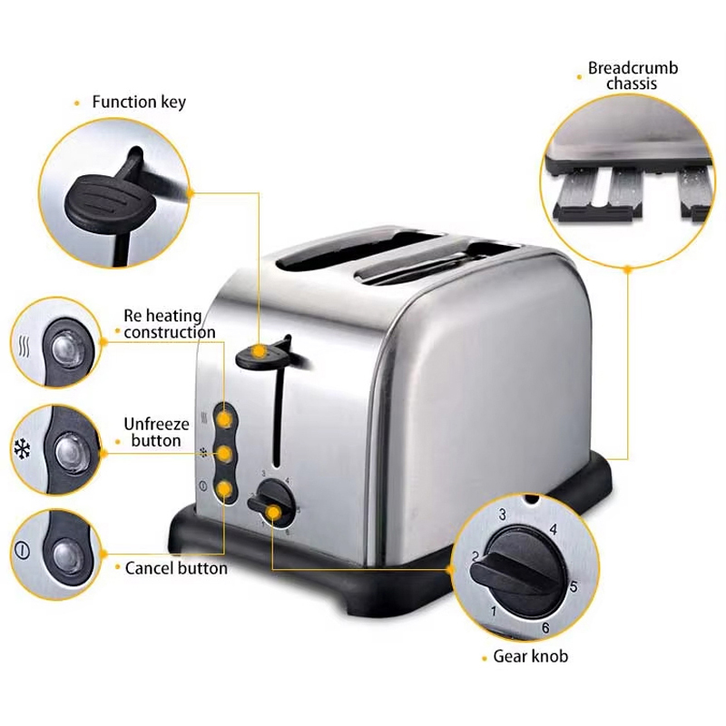 New Design Electrical Stainles - Toaster 4 Slice ulasan dan harga
