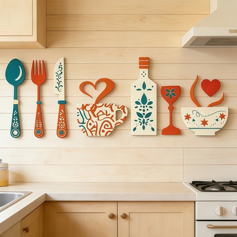 Vintage Wood Floral Kitchen Ut - Kitchen Appliances Set ulasan dan harga
