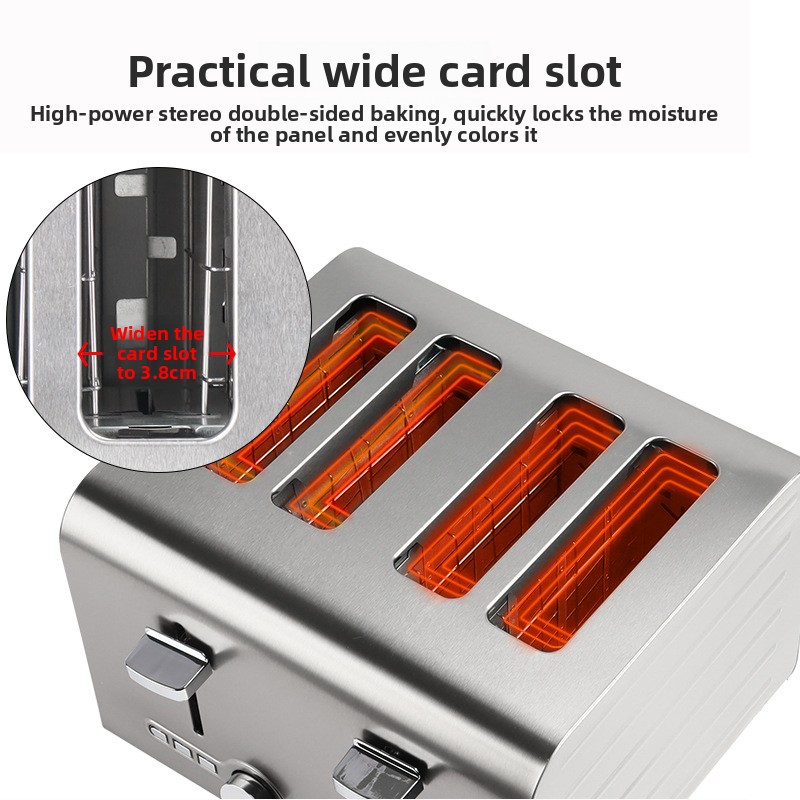 Fully Automatic Stainless Stee - Toaster 4 Slice ulasan dan harga