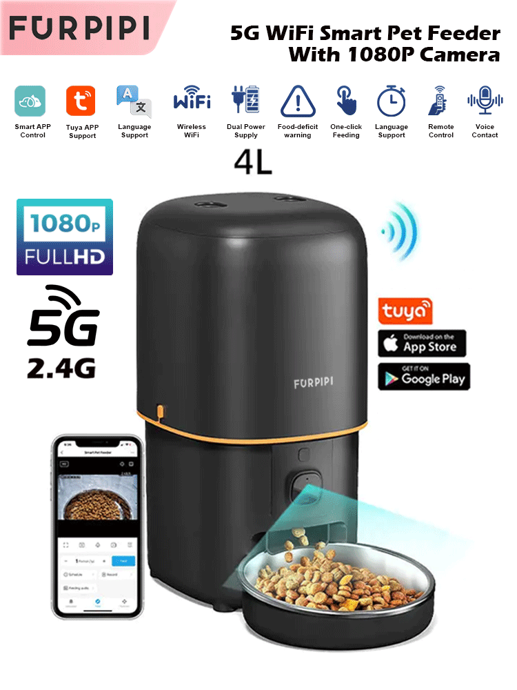 Automatic Cat Feeder Camera Pe - Kitchen Appliances Video ulasan dan harga