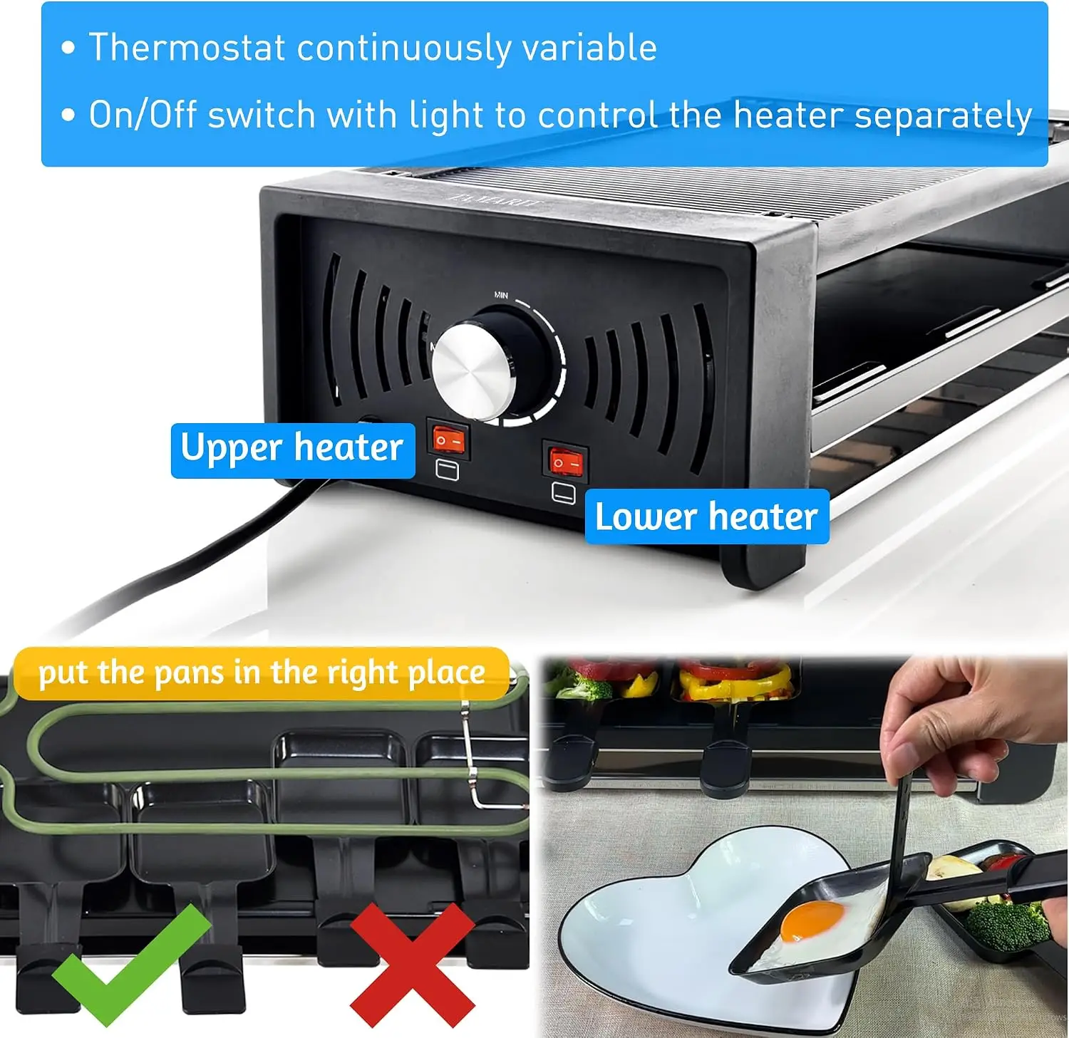 Raclette Party Grill Portable  - Raclette Grill Table ulasan dan harga