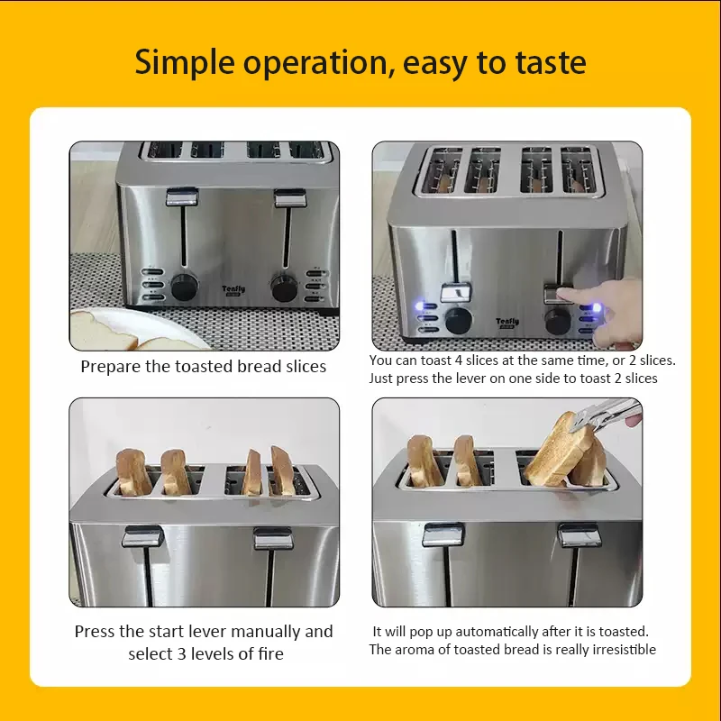 Commercial Hotel & Home 4-Slic - Toaster 4 Slice ulasan dan harga