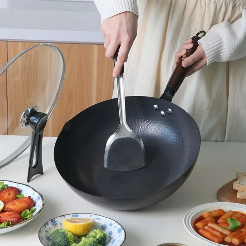 Carbon Steel Wok Pan 32cm Stir - Wok Electric Flat ulasan dan harga